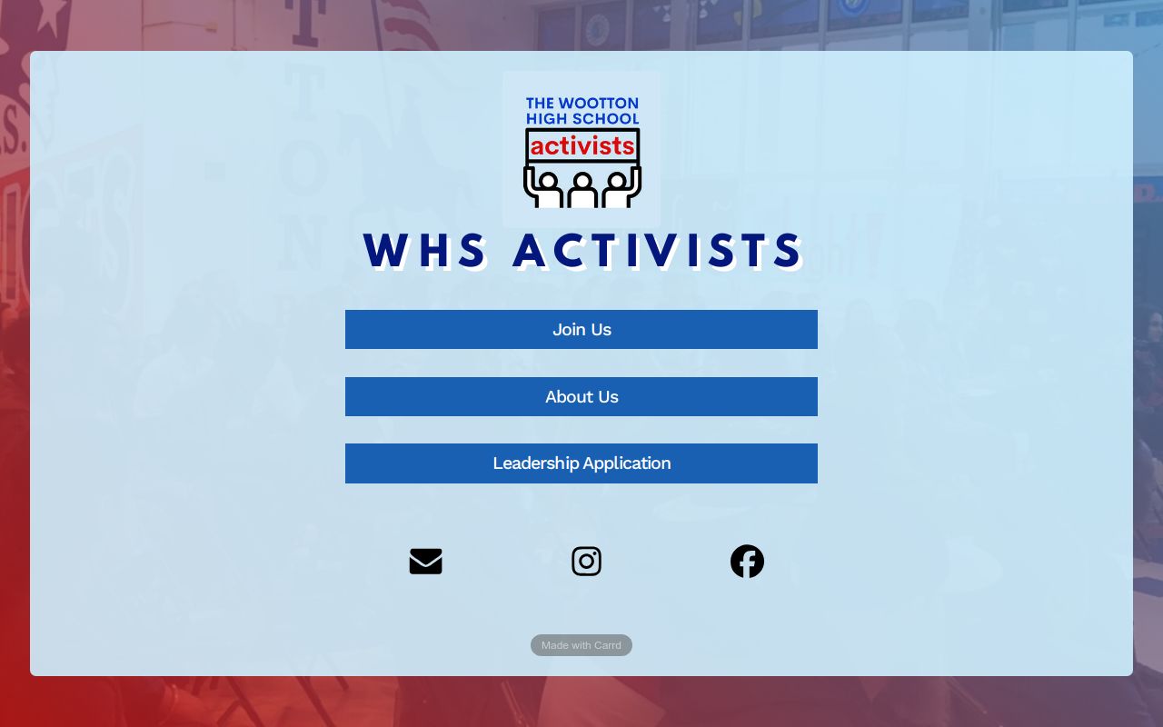 Carrd profile picture for @activists